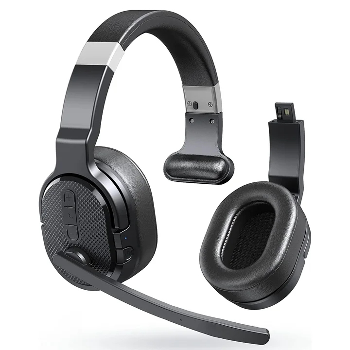 Over-ear stereo Bluetooth headphones with ANC
