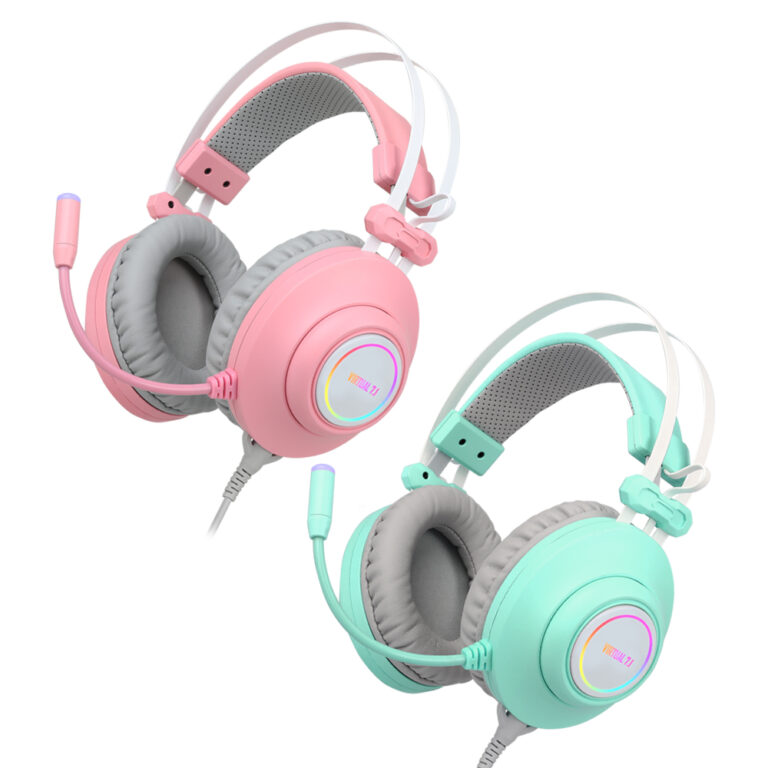 Noise cancelling gaming headset with 3D sound and vibration mic