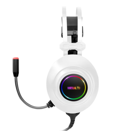 Noise cancelling gaming headset with 3D sound and vibration mic