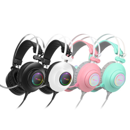 Noise cancelling gaming headset with 3D sound and vibration mic