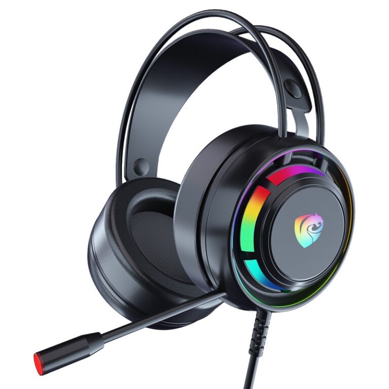 RGB Wired Gaming Headset with Microphone for PC