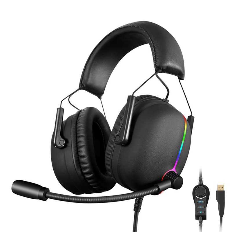 RGB In-Ear Gaming Headset with 7.1 Surround and Mic