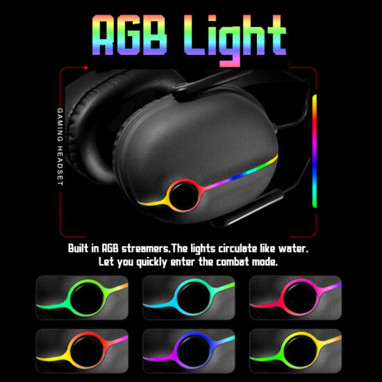 RGB In-Ear Gaming Headset with 7.1 Surround and Mic