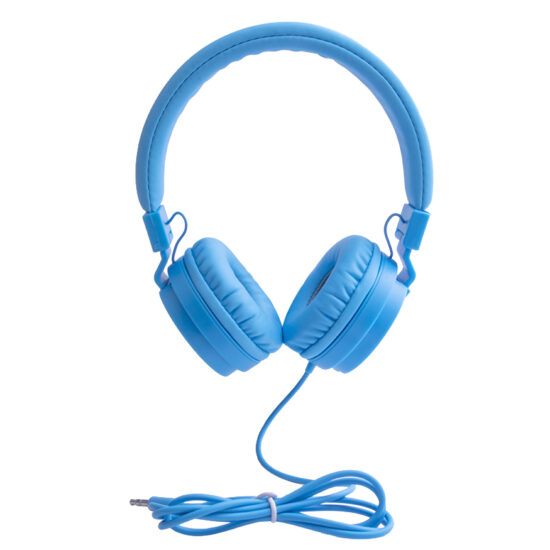 Foldable on-ear wired headphones with bass
