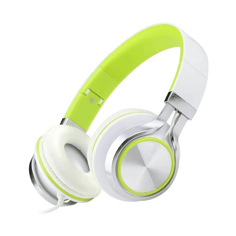 Lightweight on-ear wired headphones with inline microphone