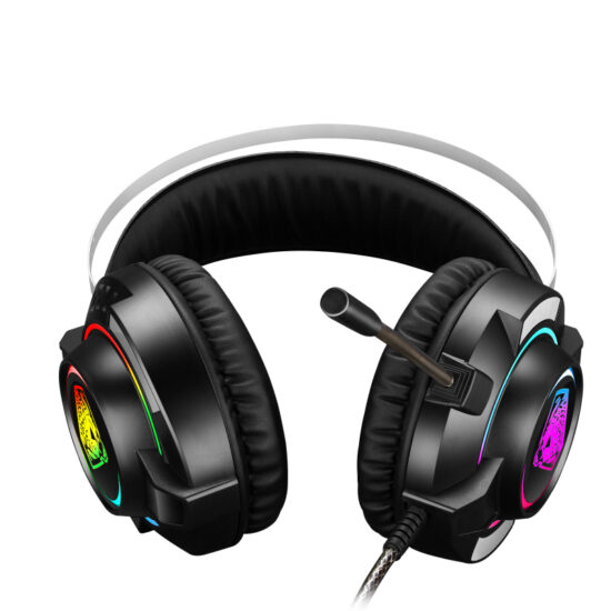 Wired gaming headset with mic for PC and laptop