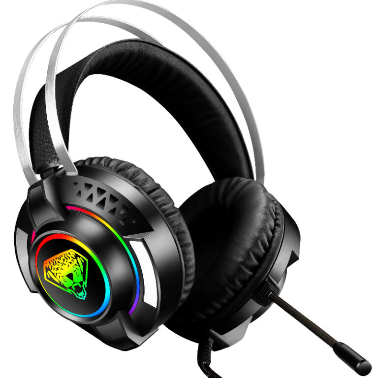 Wired gaming headset with mic for PC and laptop