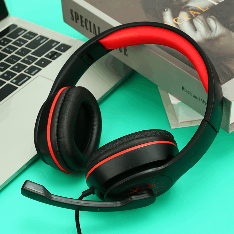 RGB wireless gaming headset with custom logo