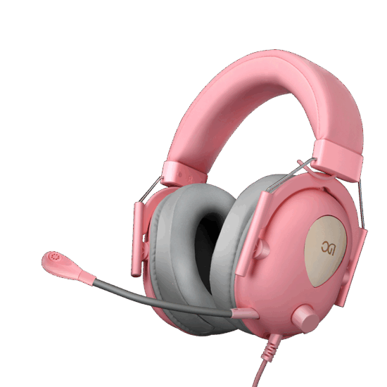 Wired gaming headset with microphone