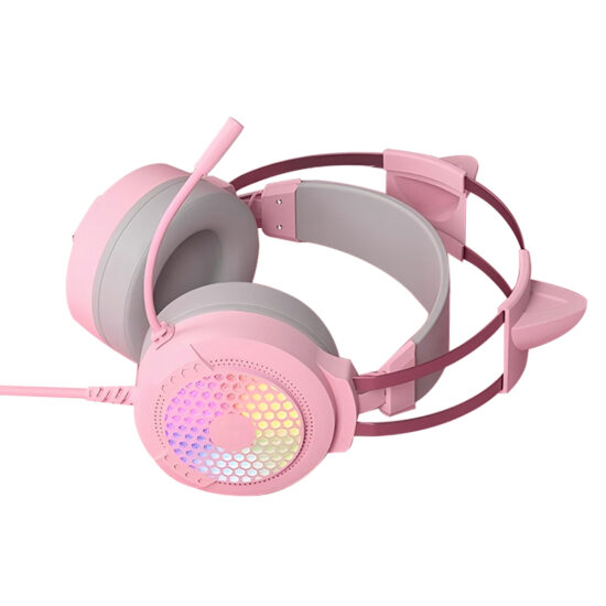 Wired PC gaming headset with microphone