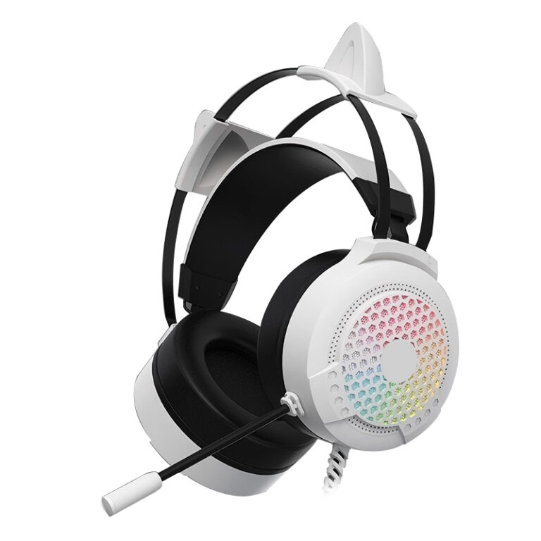 Wired PC gaming headset with microphone