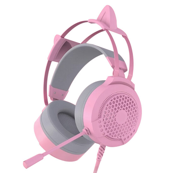 Wired PC gaming headset with microphone