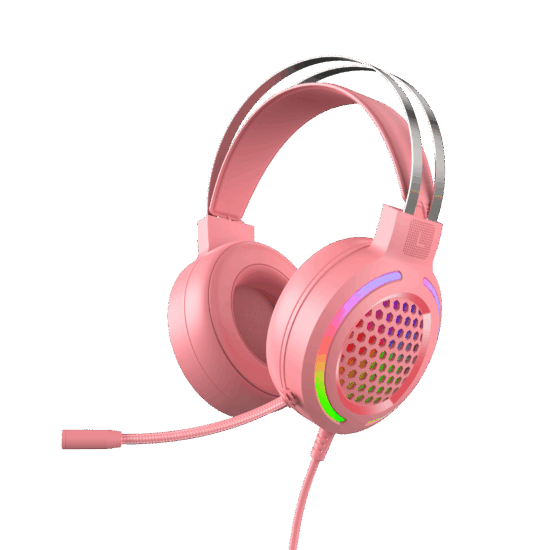 Adjustable over-ear stereo gaming headset with microphone
