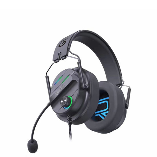 Wired USB gaming headset for PC/laptop with LED and mic