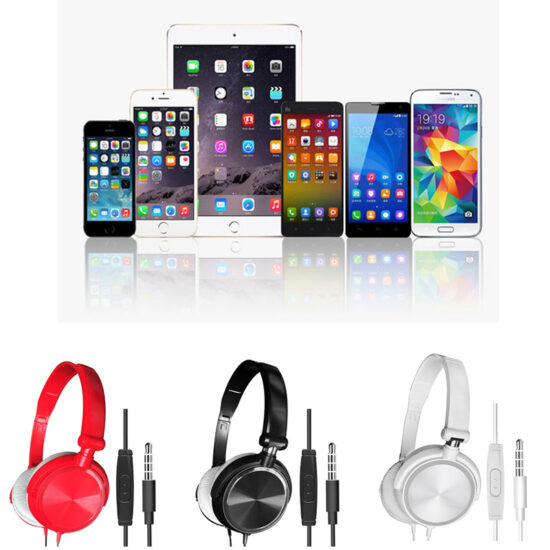 Over-ear HiFi stereo gaming headset with mic