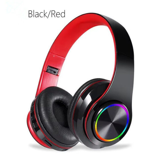 Foldable wireless gaming headset with mic and custom logo