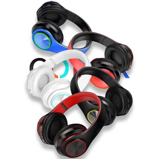 Foldable wireless gaming headset with mic and custom logo