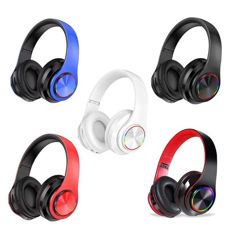 Foldable wireless gaming headset with mic and custom logo