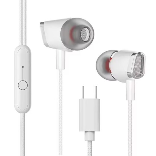 Wired noise-cancelling gaming and music earphones 1.2m cable