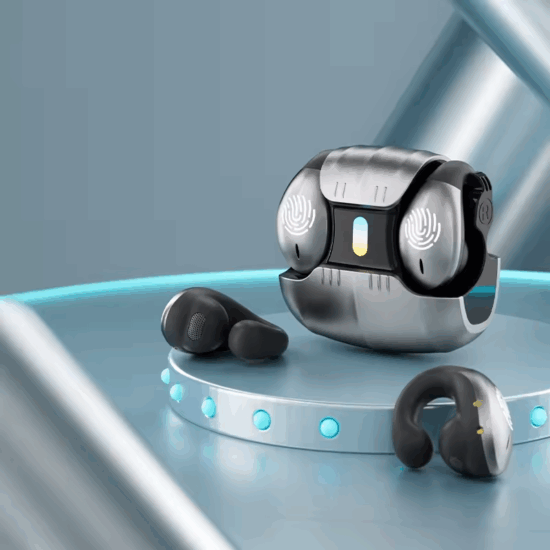Open-ear wireless air conduction sport earbuds