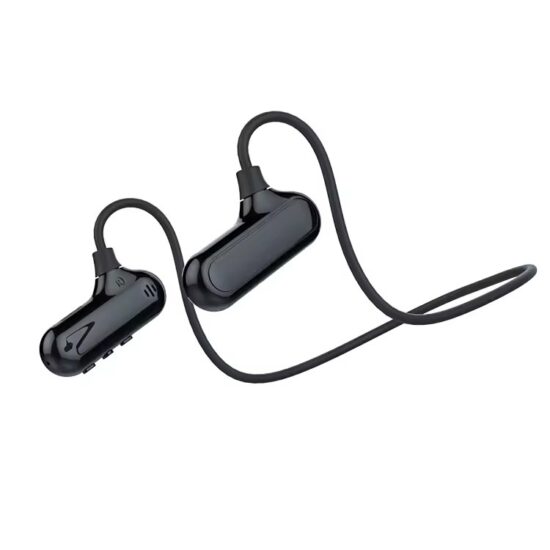 Wireless bone conduction neckband headset for gaming and sports
