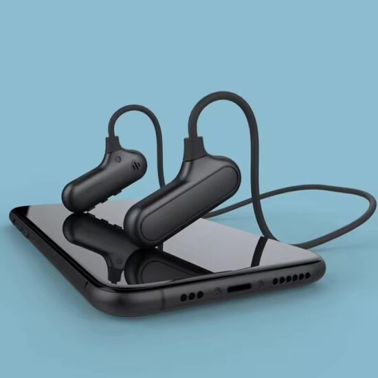 Wireless bone conduction neckband headset for gaming and sports