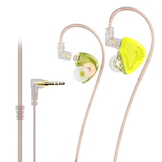 Wired in-ear HiFi bass earphones with mic for sports