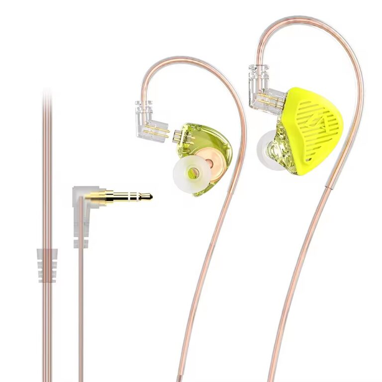 Wired in-ear HiFi bass earphones with mic for sports