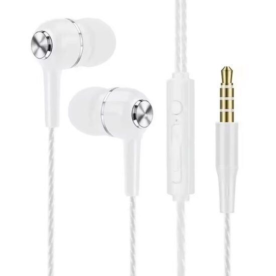 3.5mm wired in-ear headphones with clear sound