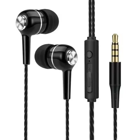 3.5mm wired in-ear headphones with clear sound