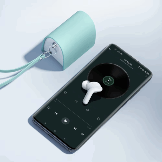 Compact in-ear wireless Bluetooth earbuds