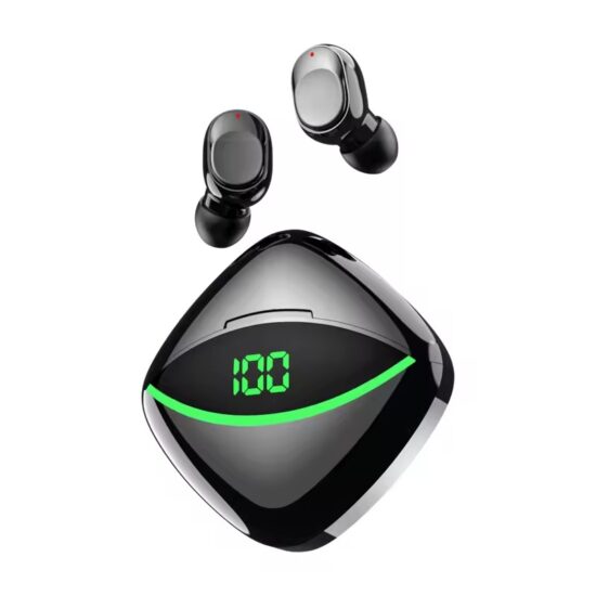 Waterproof gaming earbuds with LED lights and mic