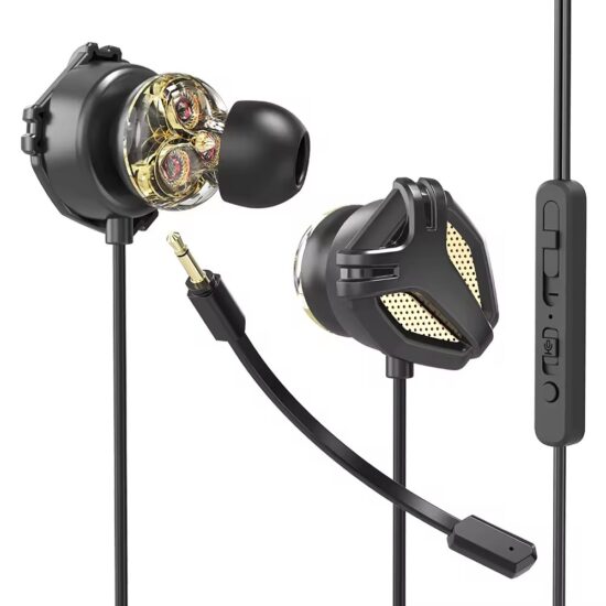 Wired in-ear earphones with microphone