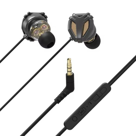 Wired in-ear earphones with microphone