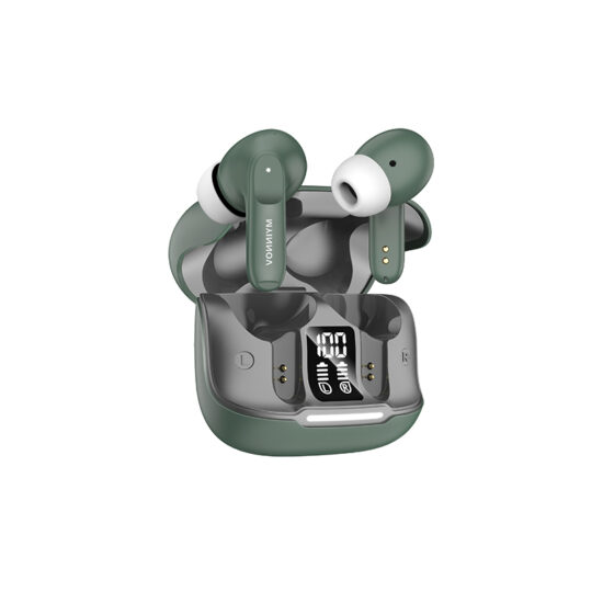 ANC wireless earbuds with deep bass and treble