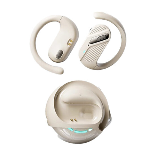 Open-ear wireless sports headphones with ear hooks