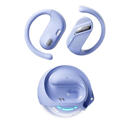 Open-ear wireless sports headphones with ear hooks