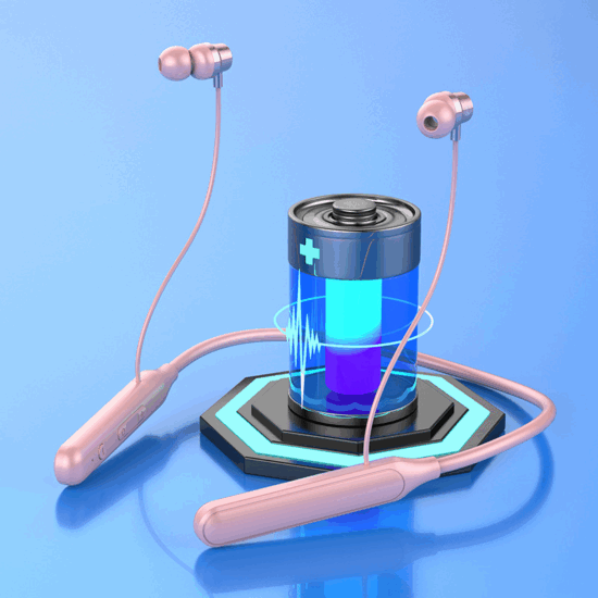 Wireless neckband headphones with noise cancelling