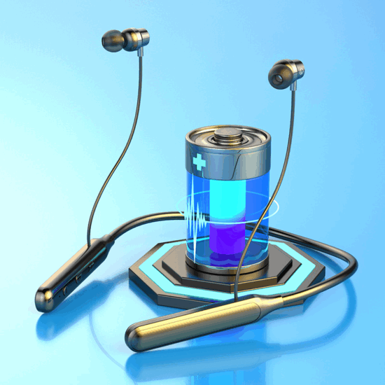 Wireless neckband headphones with noise cancelling