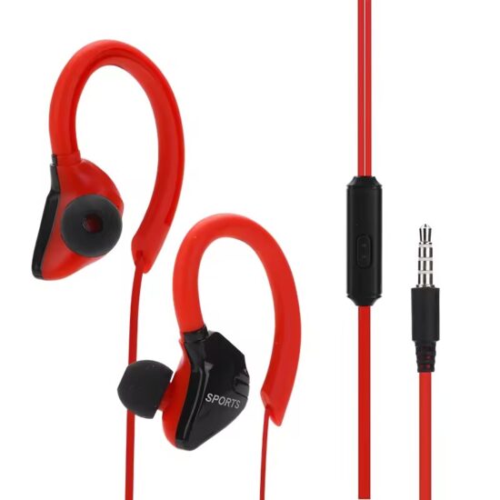 Waterproof sports earhook earphones with bass