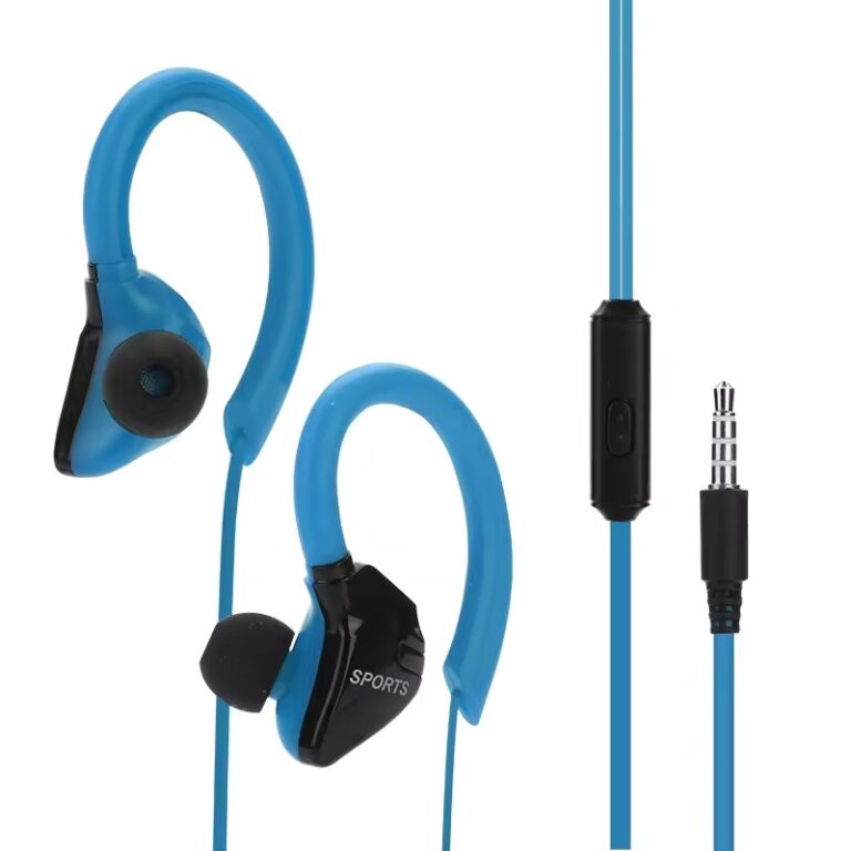 Waterproof sports earhook earphones with bass