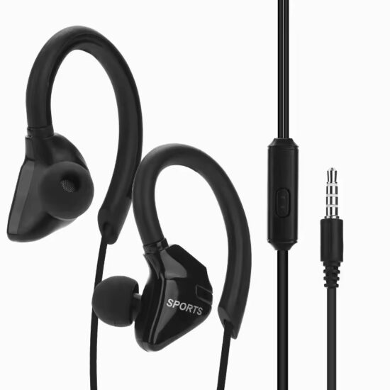 Waterproof sports earhook earphones with bass