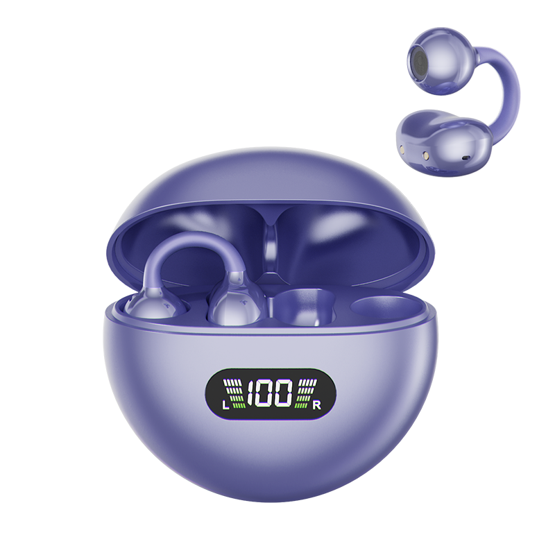 LCD wireless earbuds with smart touch and ANC