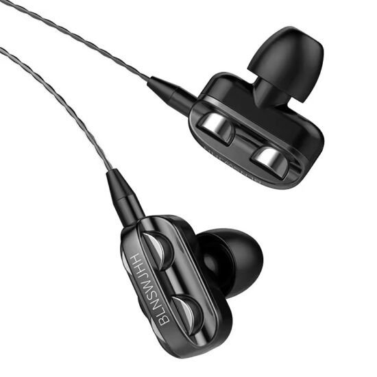 3.5mm wired stereo earphones with mic
