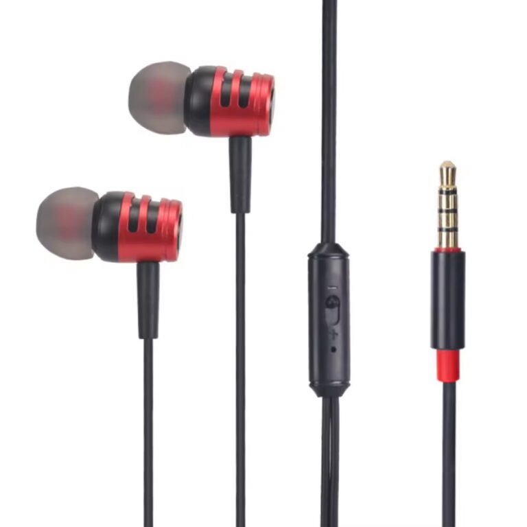 Custom in-ear sports earbuds with microphone