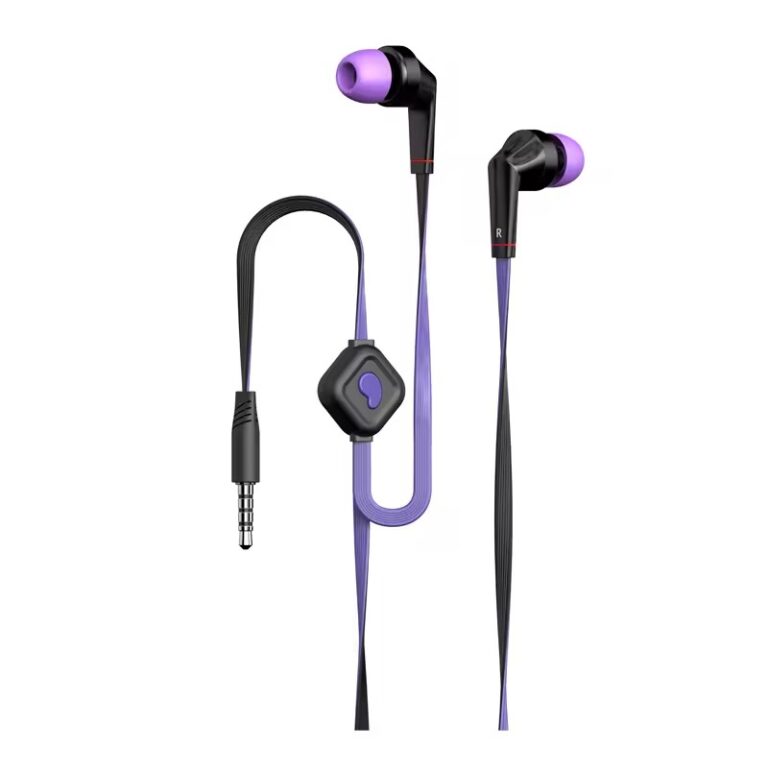 Colorful flat cable wired earphones for MP3 and mobile