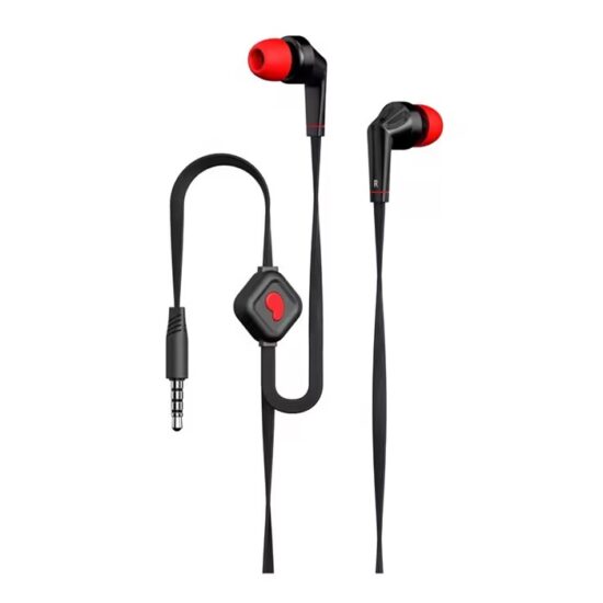Colorful flat cable wired earphones for MP3 and mobile