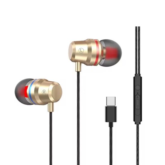 Magnetic USB-C earphones with microphone