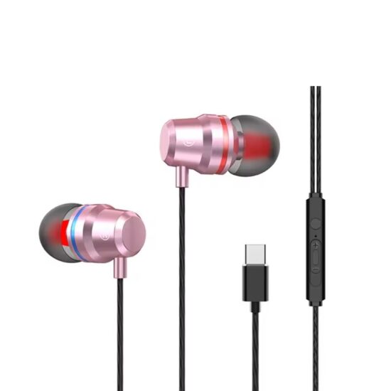 Magnetic USB-C earphones with microphone