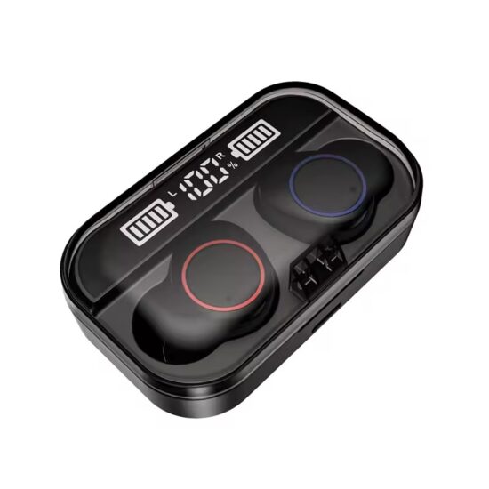 Portable TWS gaming earbuds with power bank charging case
